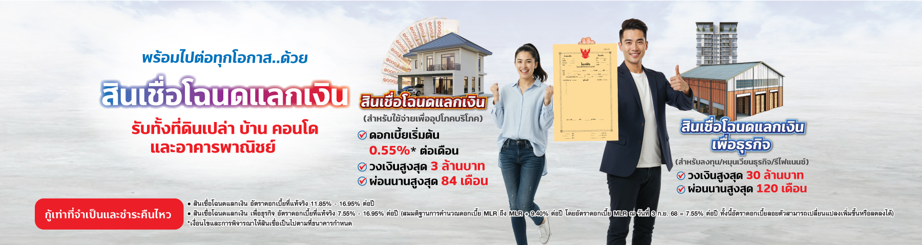 AC สินเชื่อโฉนดแลกเงิน SME 2025 SIZE Banner Web 1800x480 destop 1