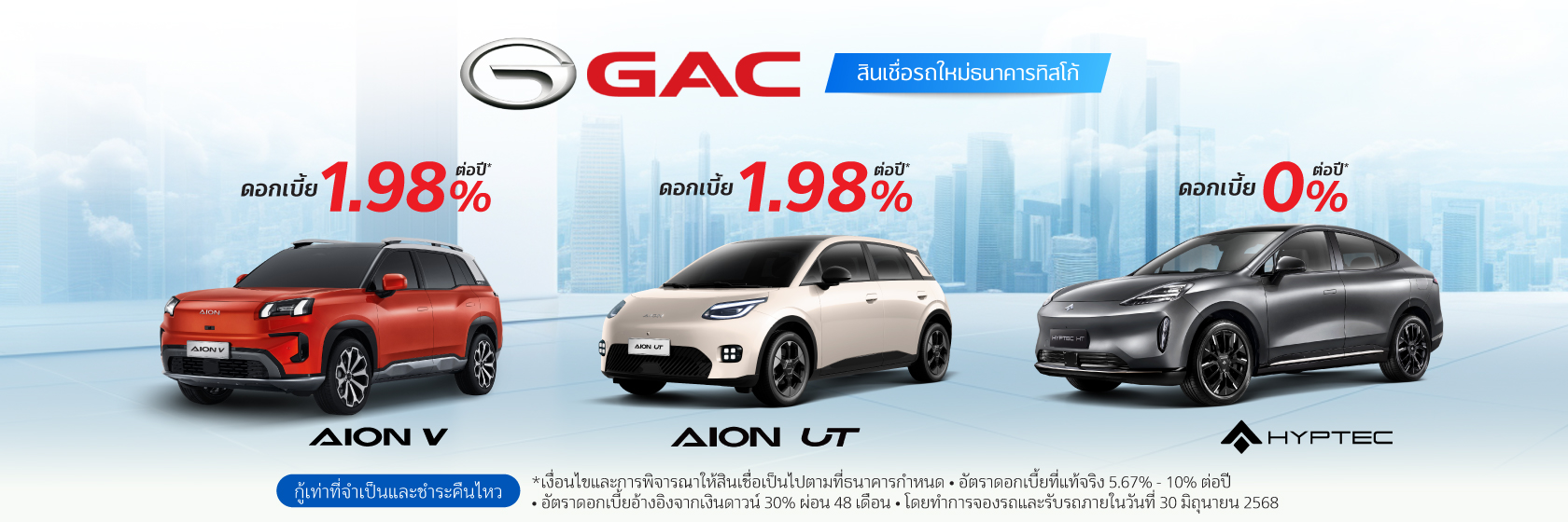 สินเชื่อเช่าซื้อรถใหม่ GAC 1 AION 2025 1680x560 4